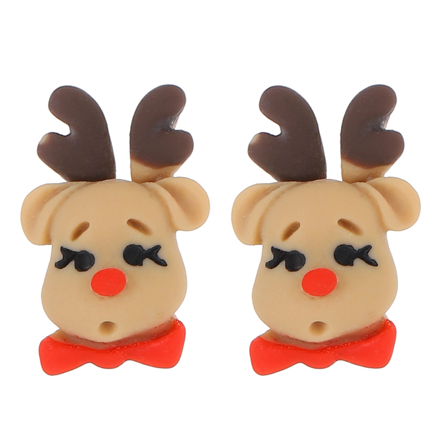 Cartoon Christmas Resin Female Cute Personality Earrings