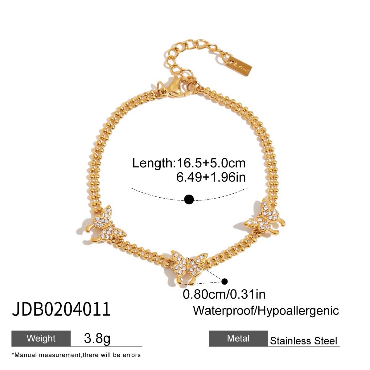 Women's Ding Stainless Steel Zircon Light Luxury Bracelets