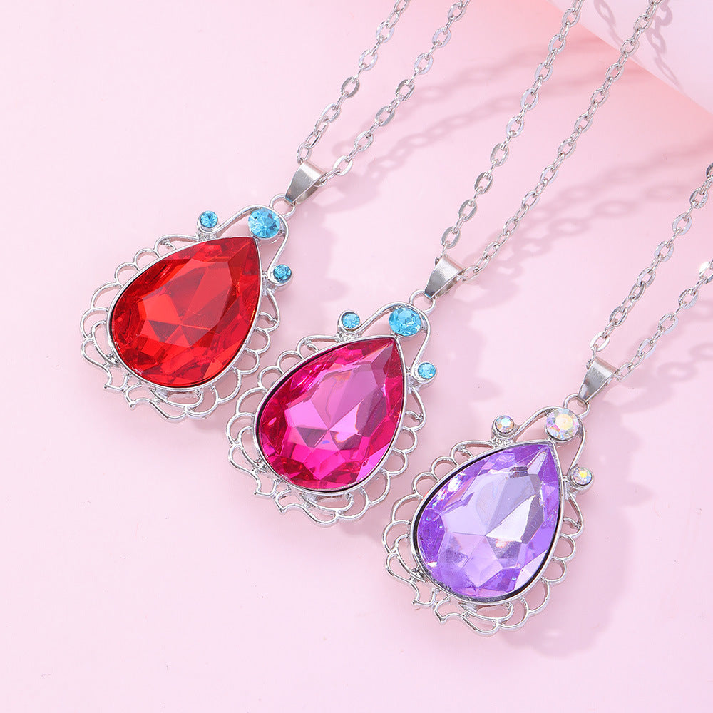 Slouchy Sophia Power Stone Princess Charm Necklaces