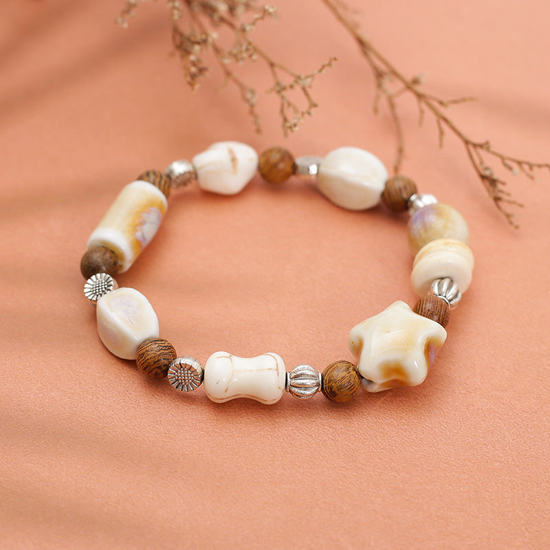 Stall Handmade Ceramic Pure Desire Wind Bracelet