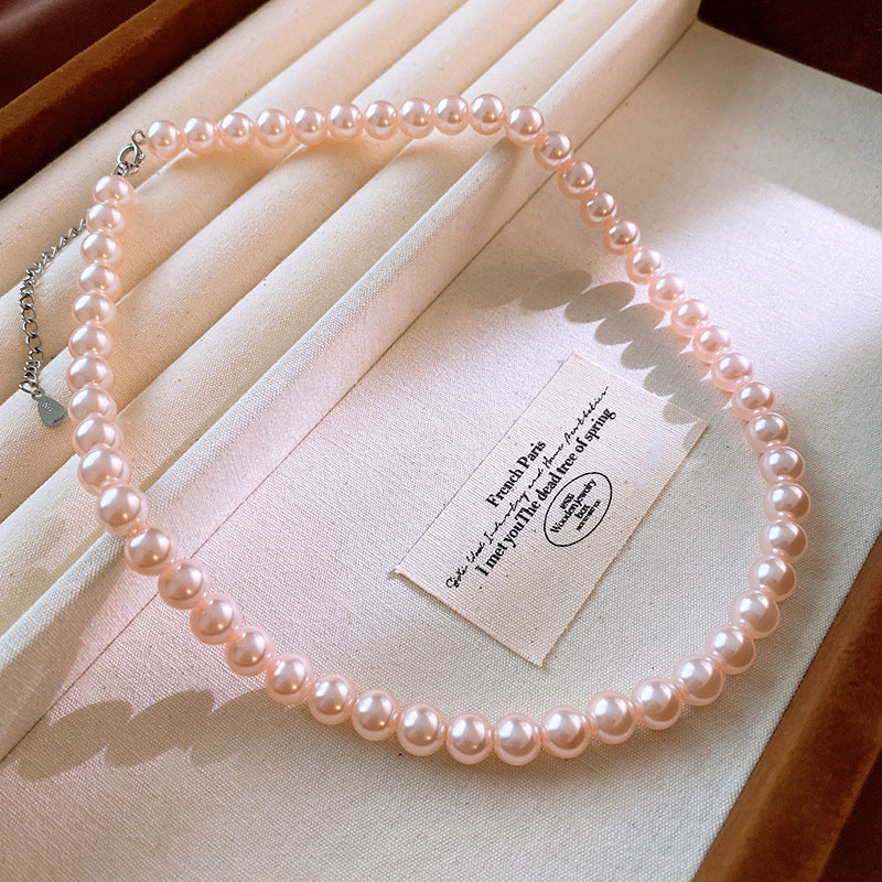 Pearl Twin Clavicle Chain Light Luxury Necklaces