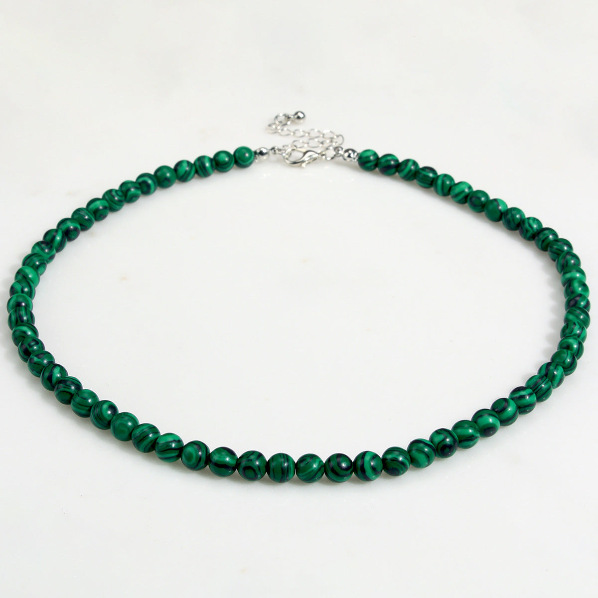 Women's Bohemian Colorful Natural Stone Beaded Twin Necklace