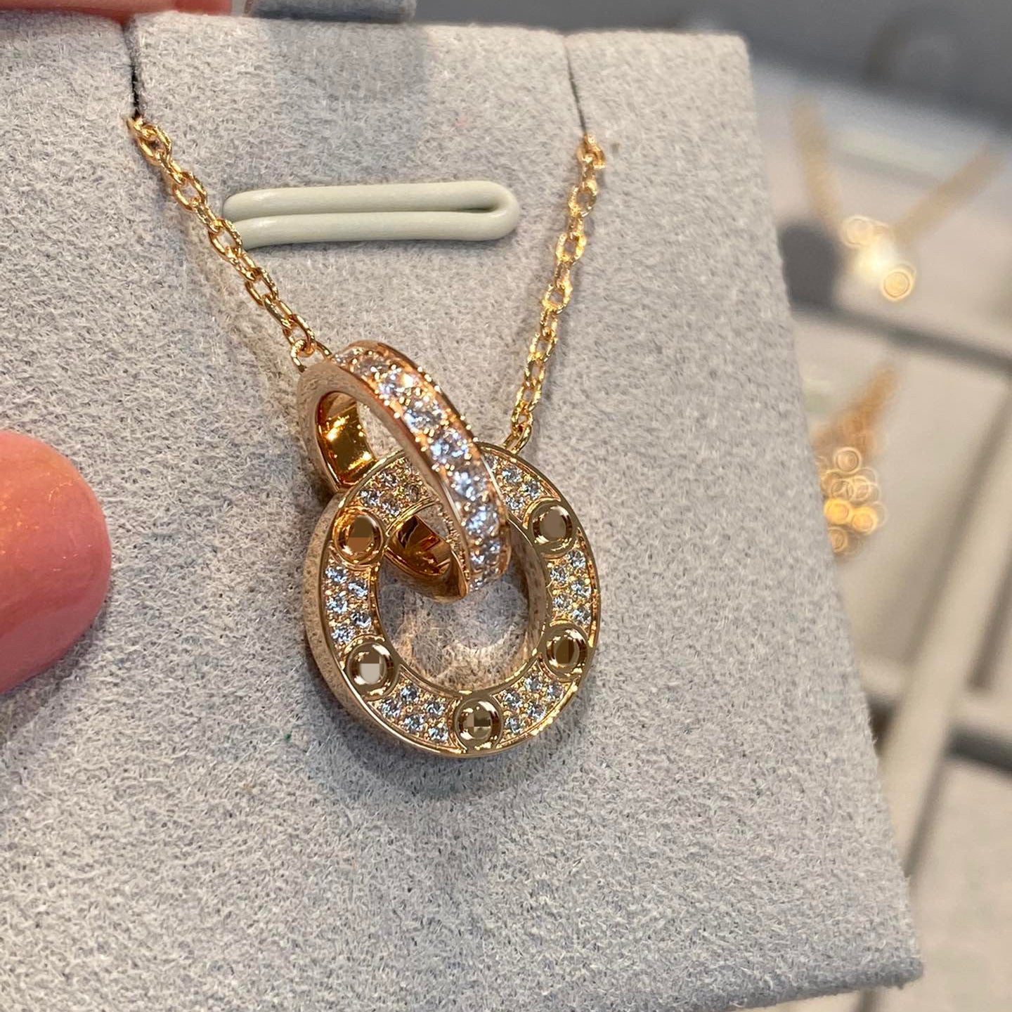 Women's V Gold Classic Cookies Starry Double Necklaces