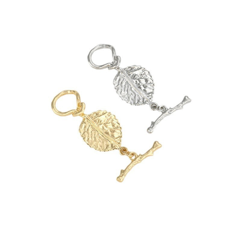 Bag Thick Gold Leaf Branch Buckle Tree Jewelry Accessories
