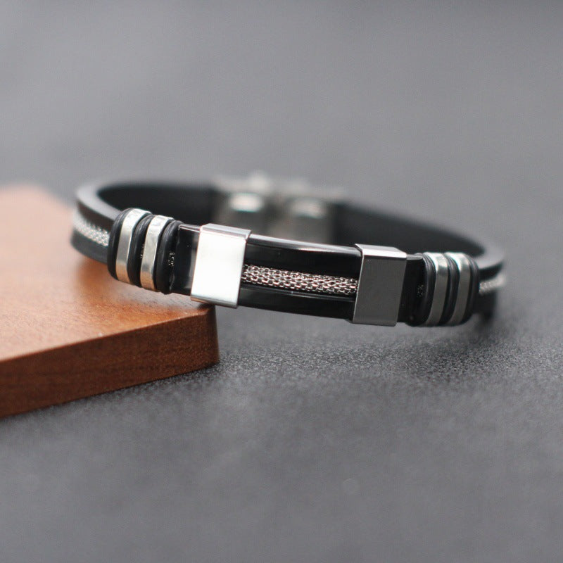 Men's Stainless Steel Trendy Stylish Simple Bracelets