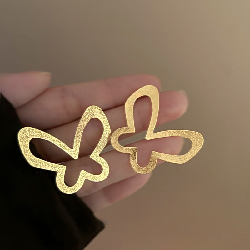 Geometric Butterfly Pearl Affordable Luxury Fashion Earrings
