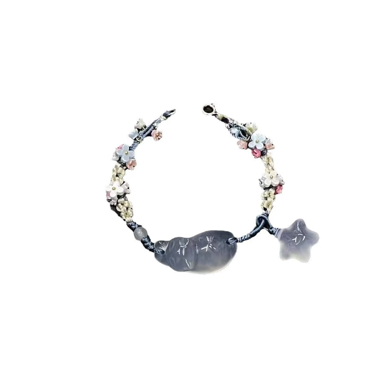 Ice Blue Little Star Woven Temperament Bracelets
