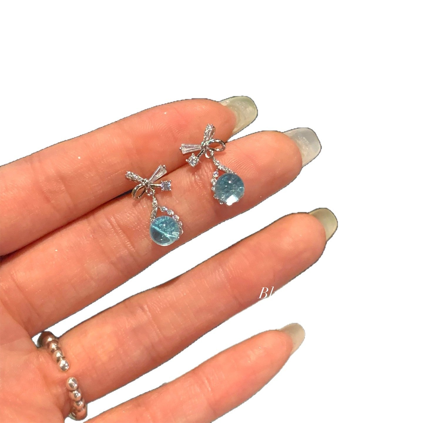 Tears Zircon Bow Light Luxury High-grade Rings