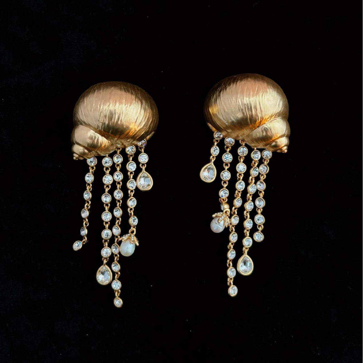 Advanced Model Style Snails Modeling Brass Necklace