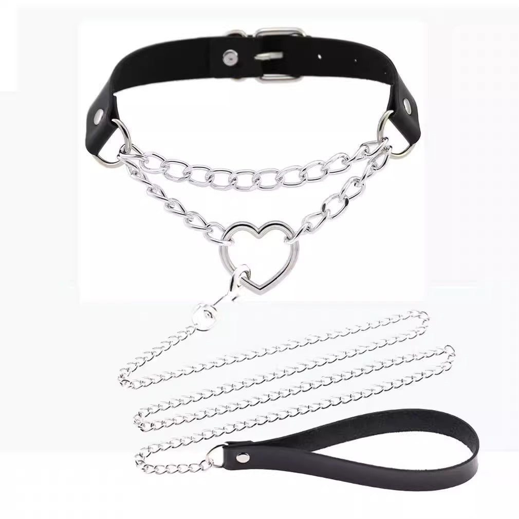 Black White Dog Bone Hot Sweet Cool Cute Neck Short Collar