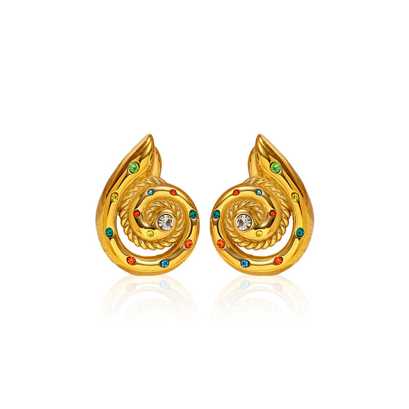 Women's Mosquito Coil High-grade Light Luxury Ear Stainless Earrings