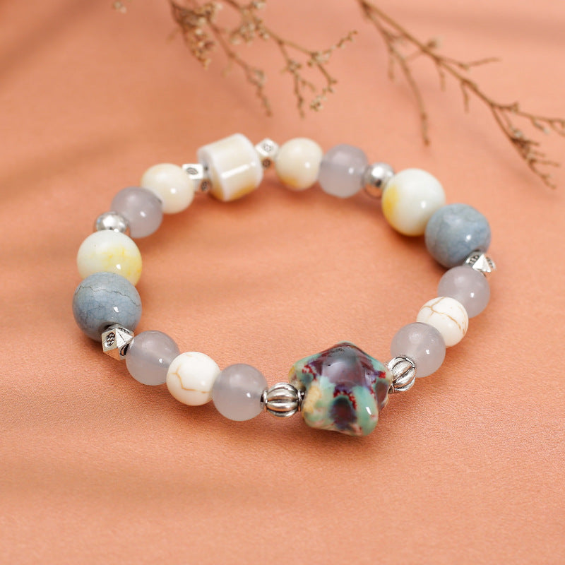 Stall Handmade Ceramic Pure Desire Wind Bracelet