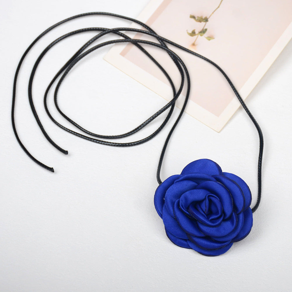 Camellia Rose Flower Sweet Three-dimensional Waist Necklaces