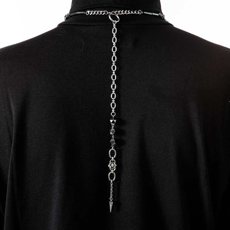 Pointed Cone Stitching Chinese Stone Tail Chain Can Be Used Bracelets
