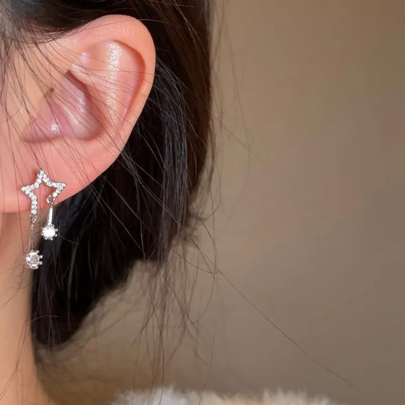 Open-end Wrong Stone Ear Niche High-grade Sweet Rings