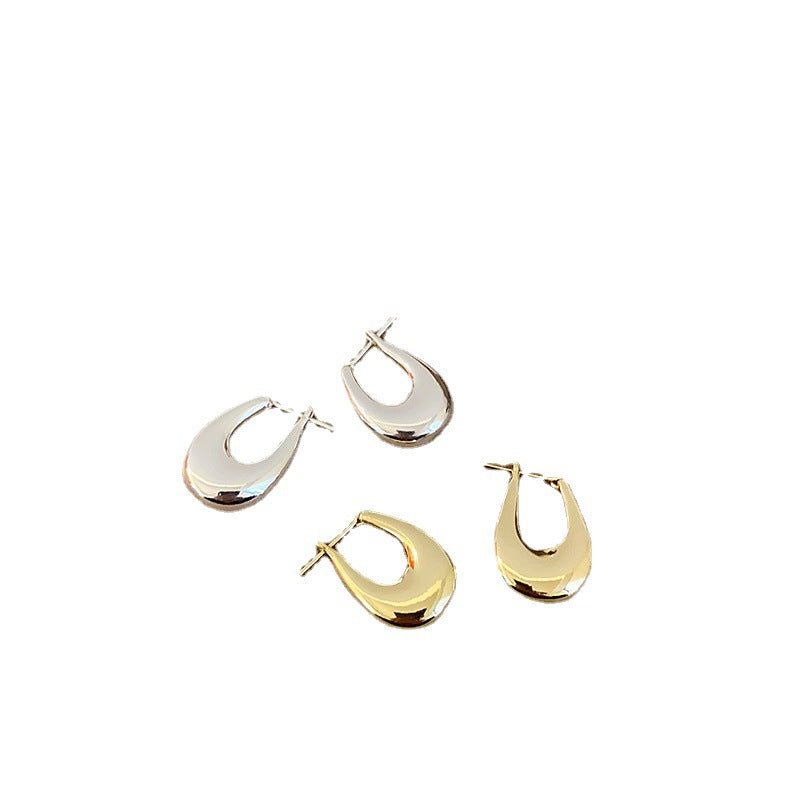 Women's Metal High-grade Niche Retro Personality Minimalism Versatile Earrings