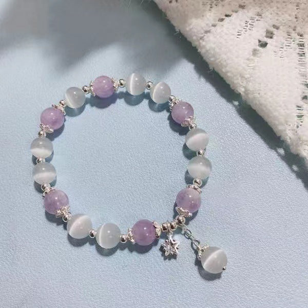 Light Luxury Opal Female Moonstone Sweet Simple Crystal Bracelet