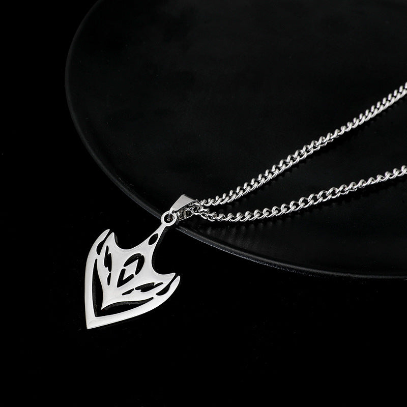 Women's & Men's Fashion Mask Titanium Steel Two-dimensional Original God Surrounding The Pendants