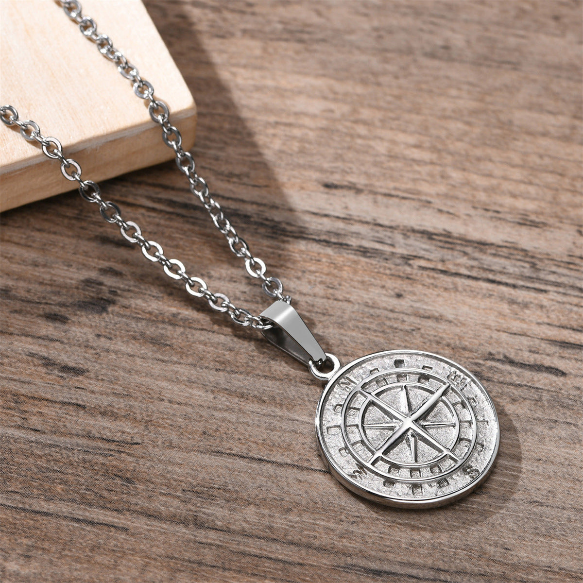 Men's Gold Coin Stainless Steel Hip Hop Necklaces