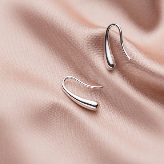 Women's Style Fresh Sweet Glossy Water Drop Mori Simple Ear Hook