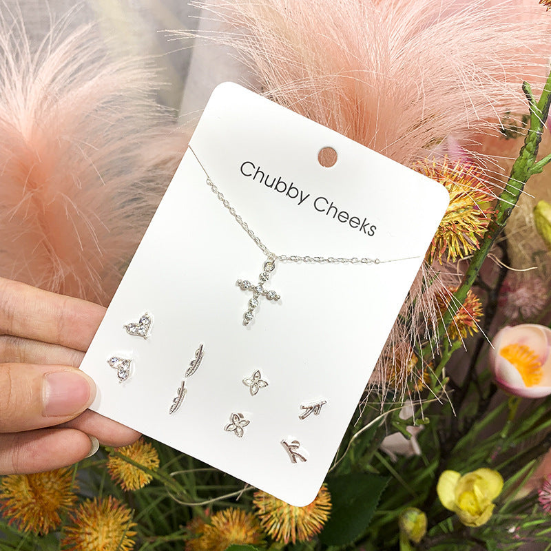 Sweet Week Korean Style Exquisite Tassel Pearl Sier Necklace