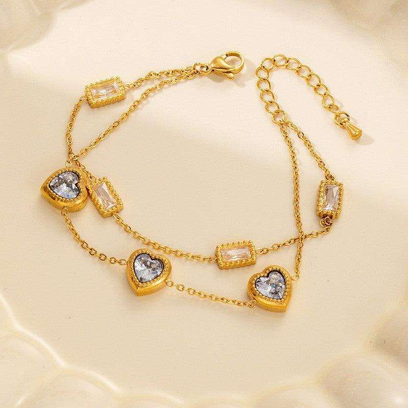Women's Steel Fashion Retro Titanium High-grade Simple Graceful Bracelet