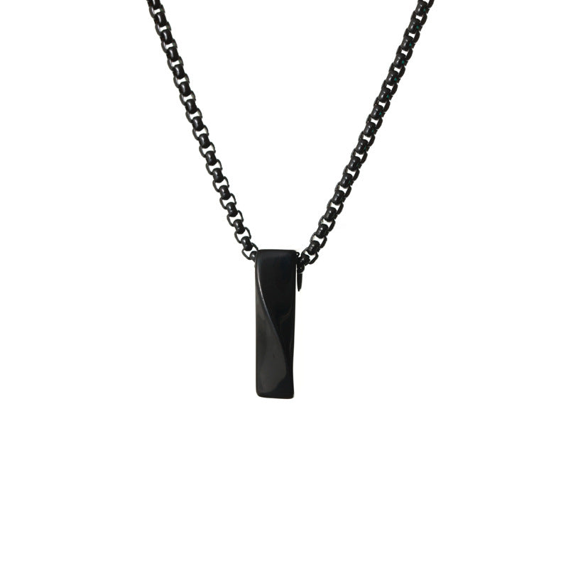 Men's Stainless Steel Long Geometric Mobius Fashion Necklaces