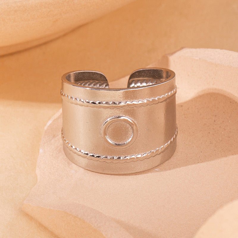 Steel Fashion Snake Simple Little Finger Rings