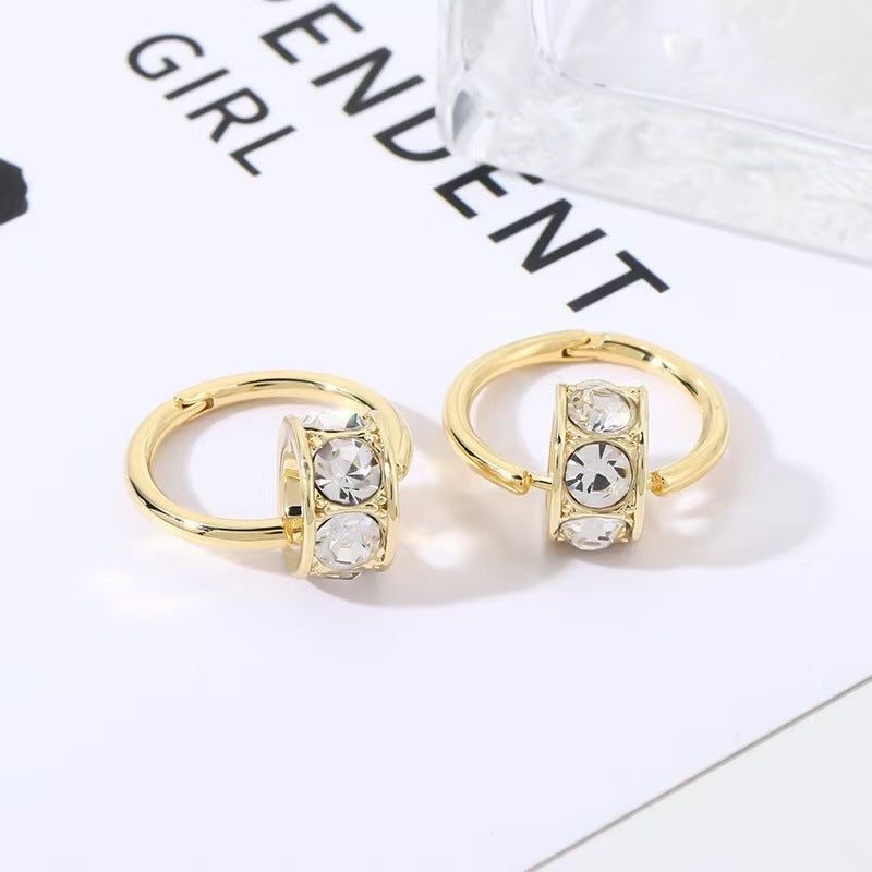 Women's Needle Retro Sense Frosty Style Temperament Commute Stud Earrings