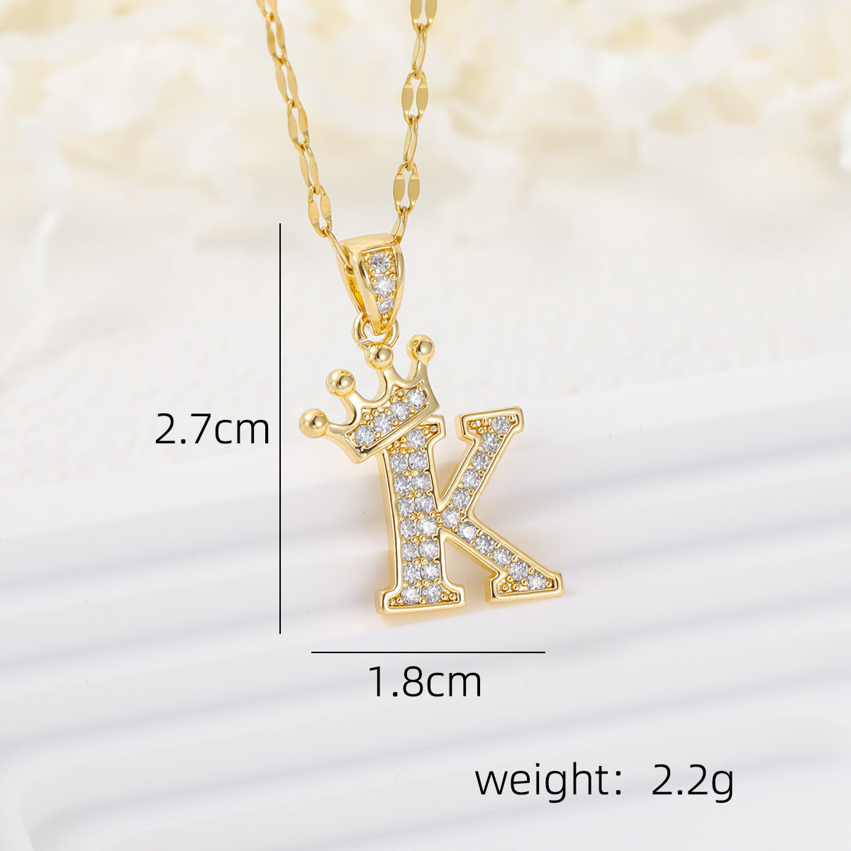Casual Crown Letters Diamond Fashionable Female Necklace