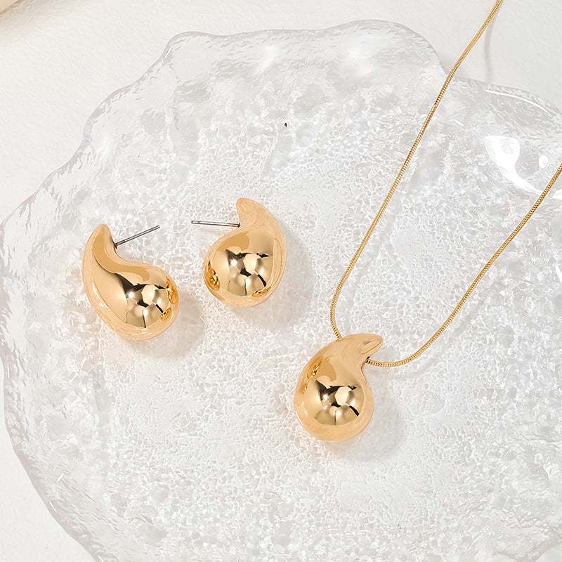 Women's Simple Fashion Drop Shape Suit Jewelry Set