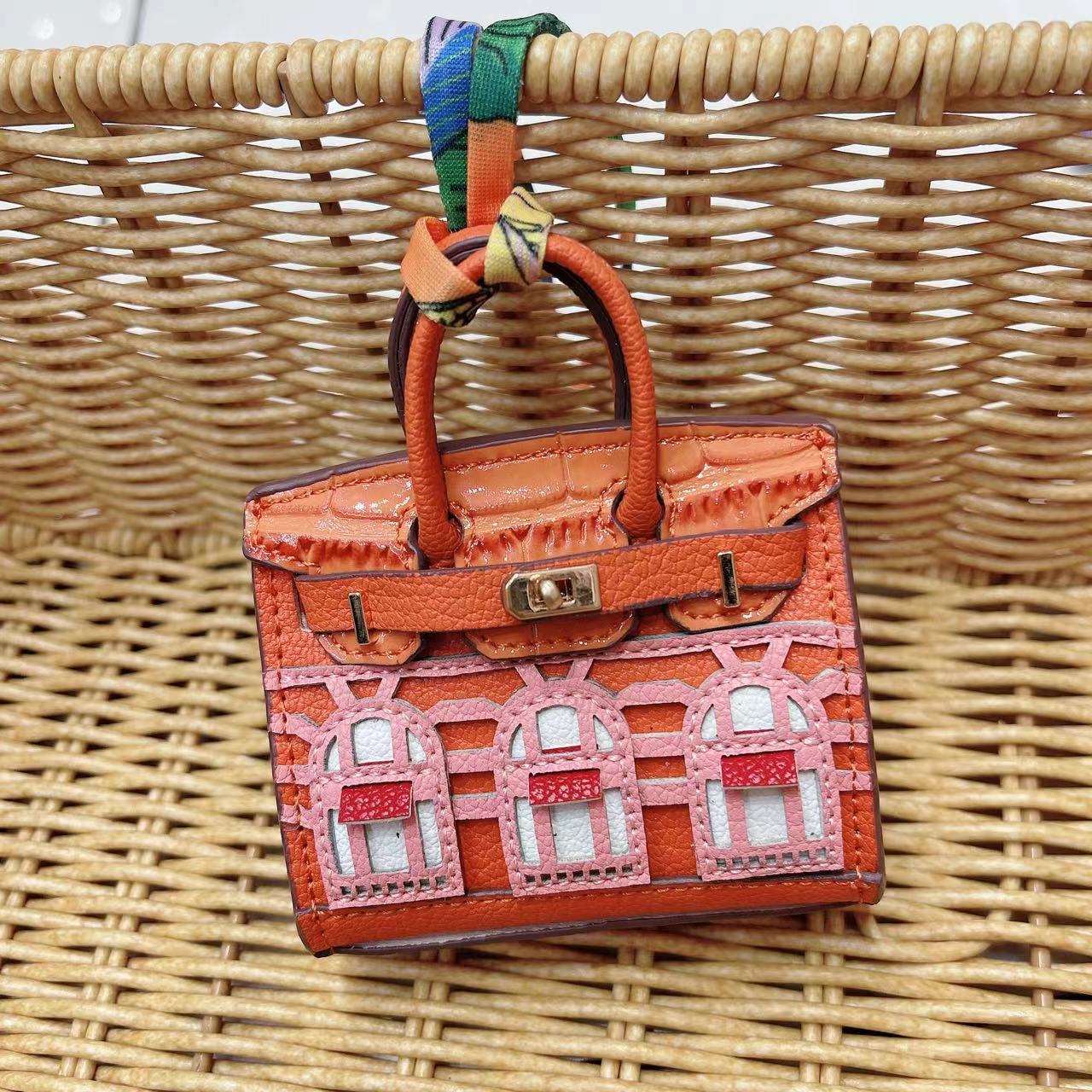 Mini Bag Window Small House Charm Hanging Ornaments