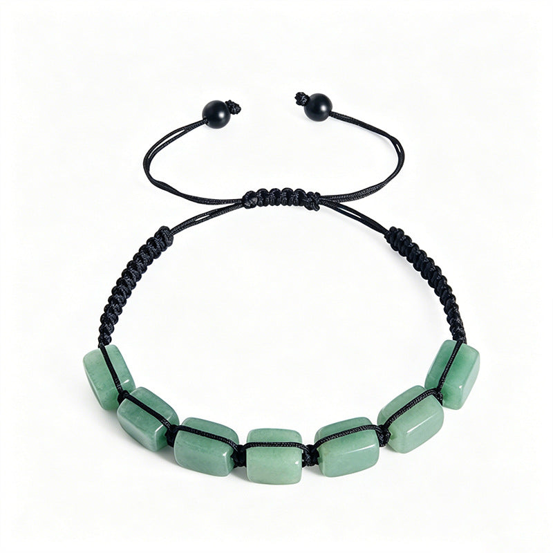 Yoga Crystal Natural Stone Adjustable Woven Energy Bracelet