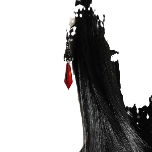 Gemstone Dark Bat Decorative Fashionable Exquisite Rings