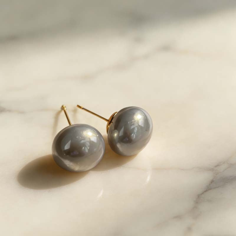 Women's Steamed Bread Aurora Gray Pearl For Light Luxury Temperament High-grade Rings