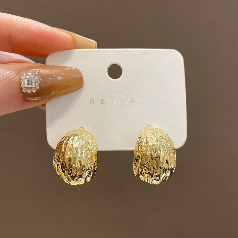 Women's Needle Retro Geometric Metal Niche Temperament High-grade Earrings