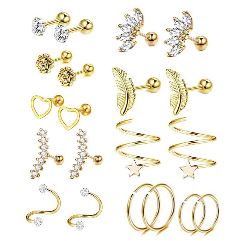 Of Piercing Simple Ear Clip Nail Suit Rings