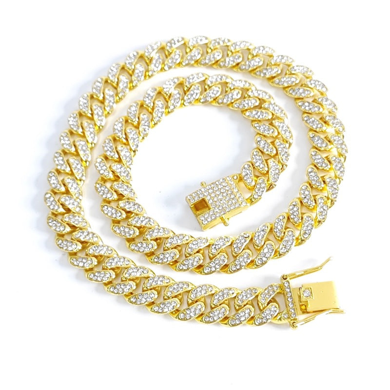 Women's & Men's Cuban Link Chain Round Hip Hop Necklaces