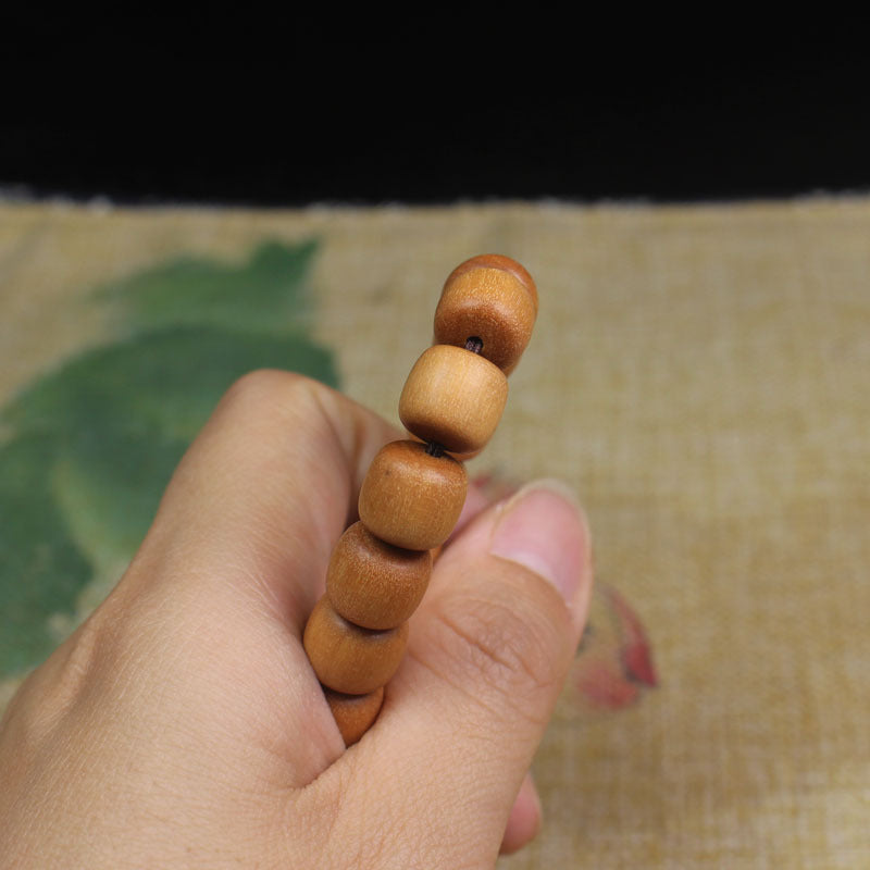 Indonesia Teak Barbie Sandalwood Bead Carved Black Meat Bracelets