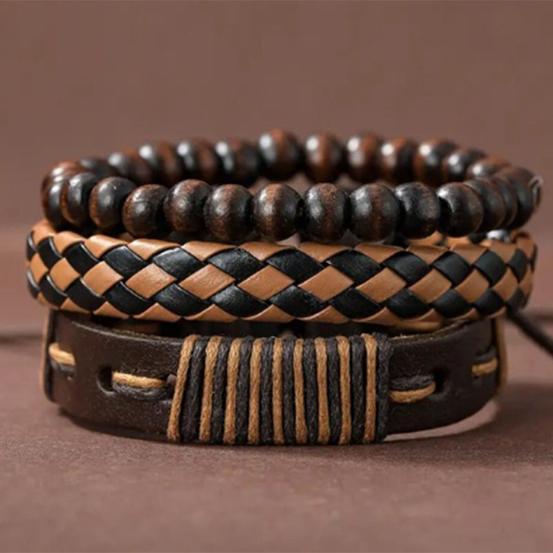 Men's Vintage Weave Handmade Beaded Fashion Suit Bracelets