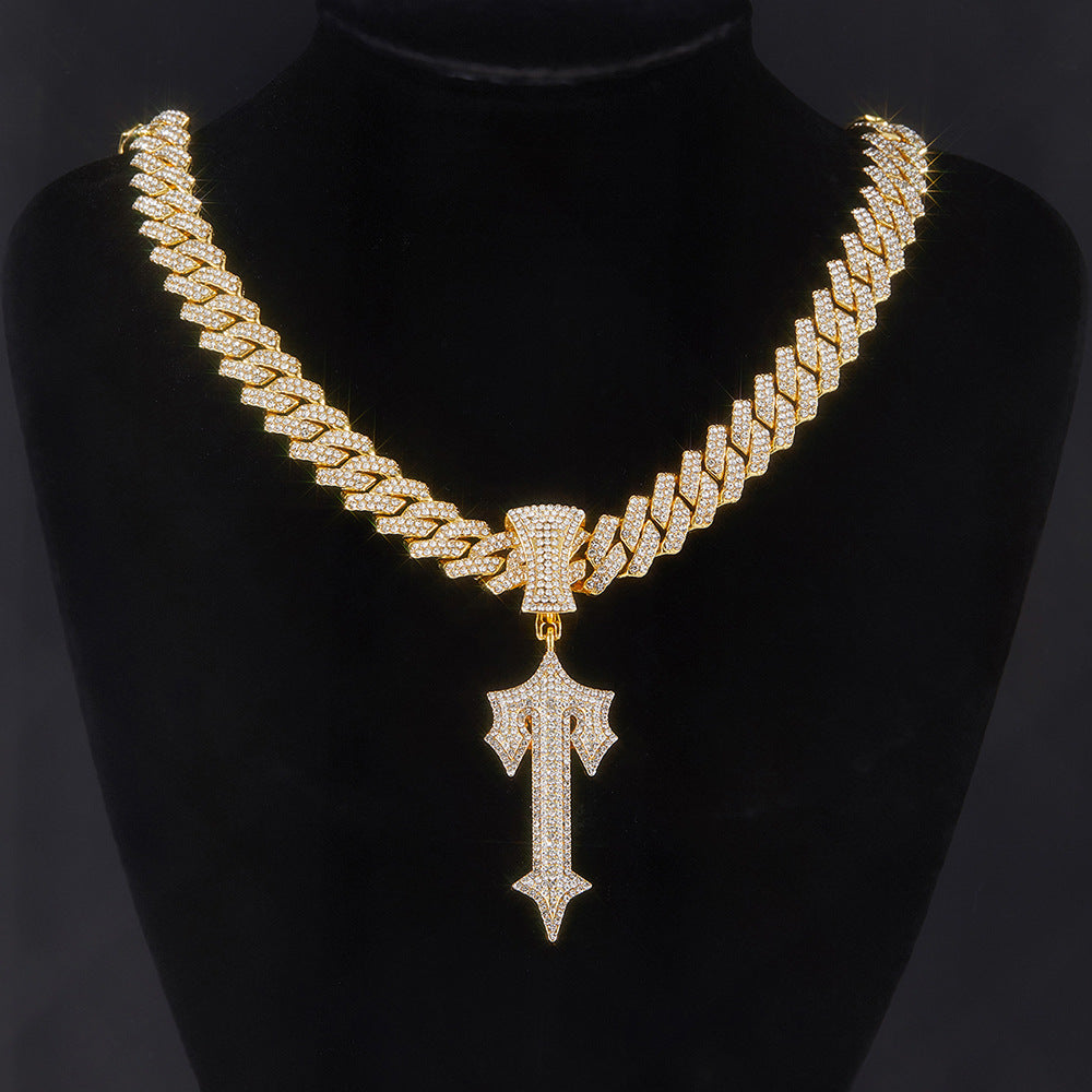Hop Diamond Letters Popular High Quality Cuban Link Pendants