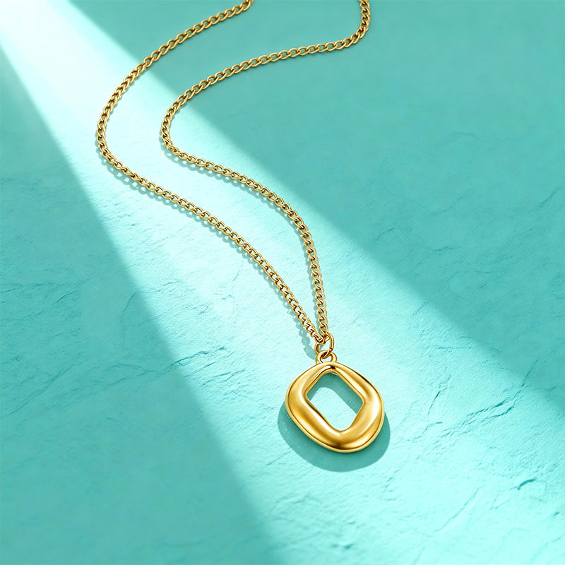 Women's Light Luxury High-grade Titanium Steel Simple Geometric Necklace