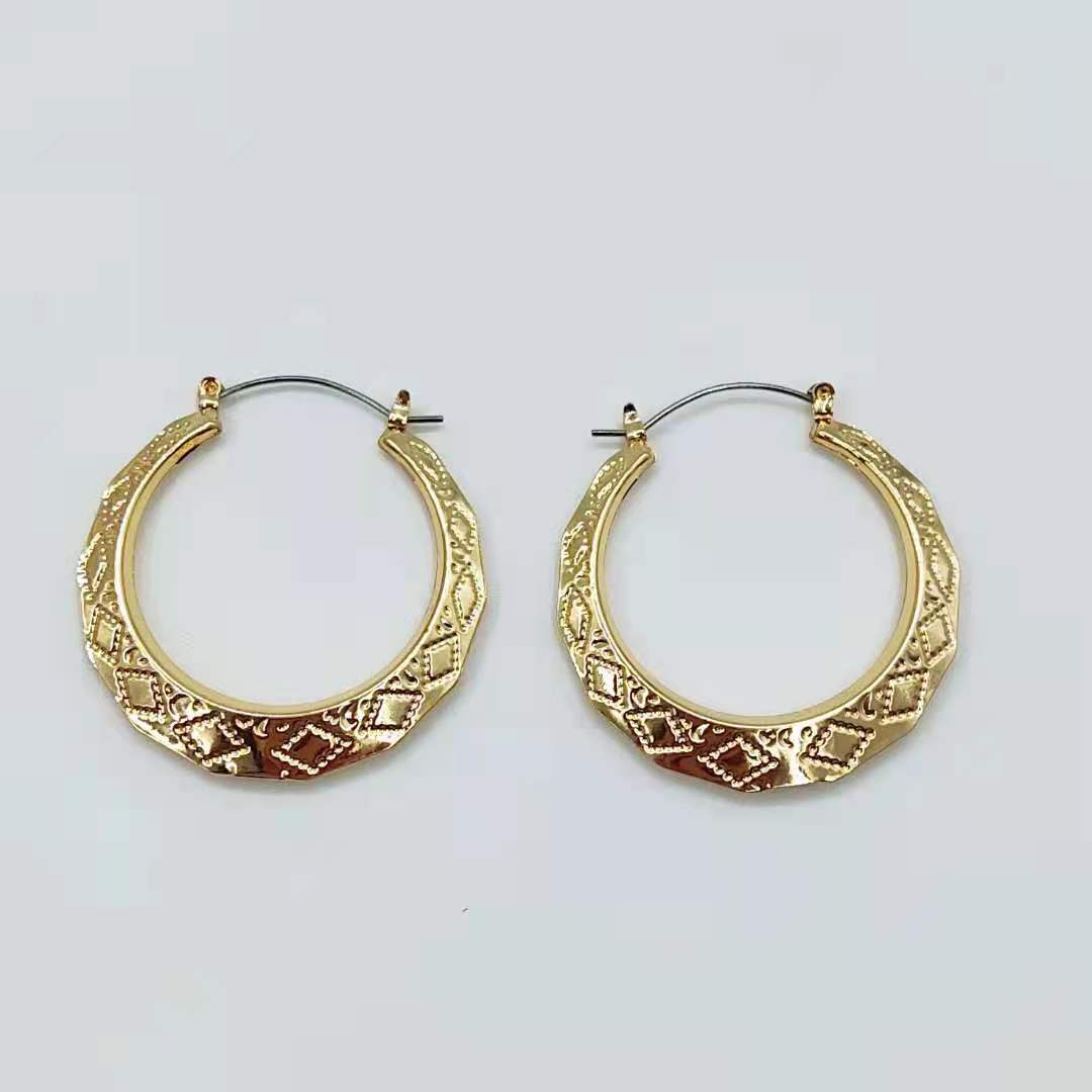 Bamboo Ear Geometric Creative Fashion Punk Earrings