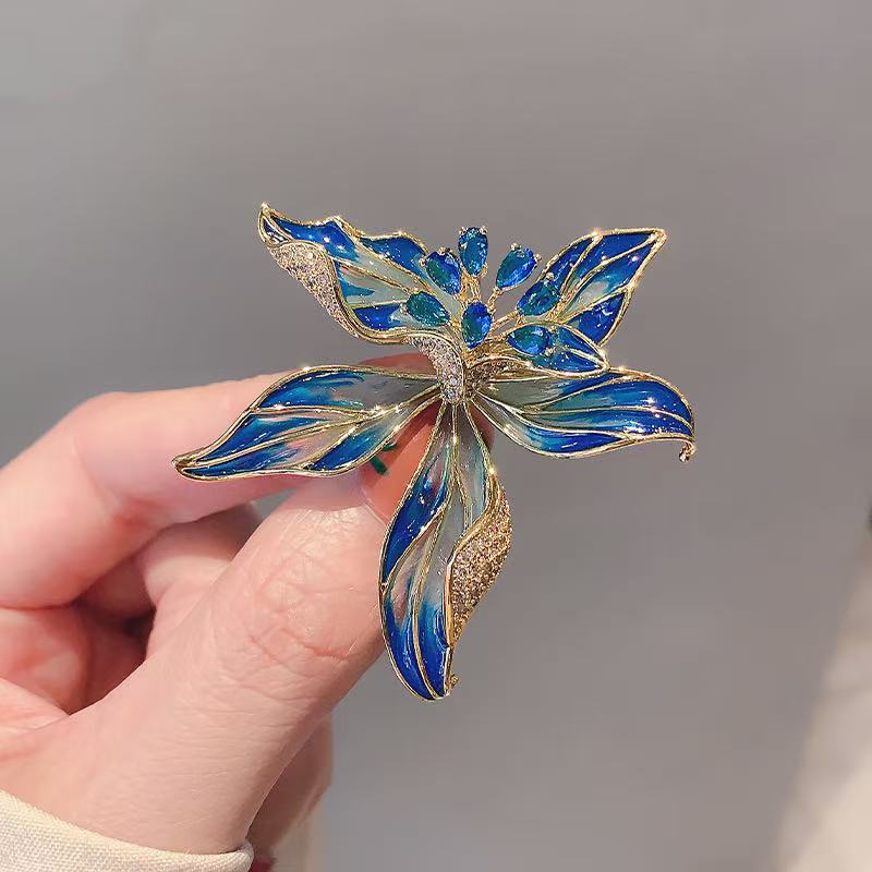 Women's Flower Corsage Pin Antique Temperament Pearl Peony Brooch Brooches