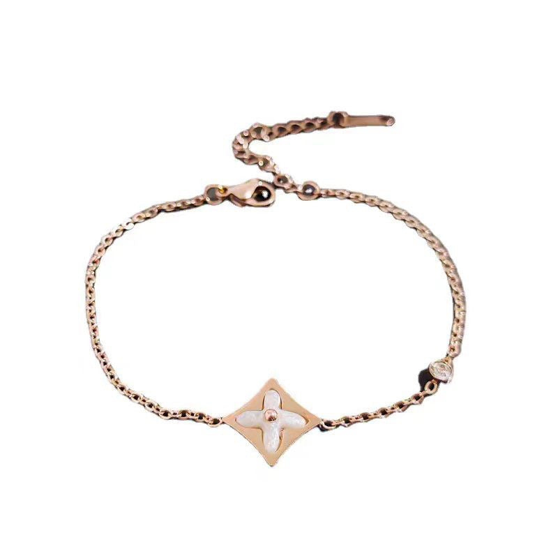 Presbyopic Female Rose Plated High Sense Bracelets