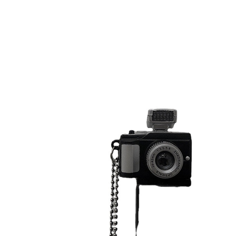 Women's & Men's Style Hip Hop Mini Flash Camera Creative Necklaces