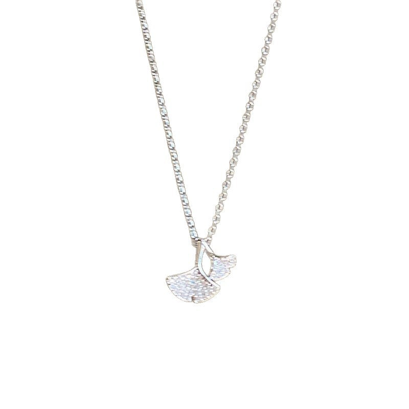 Clavicle Temperament Ginkgo Leaf Dignified Sense Of Design Necklace