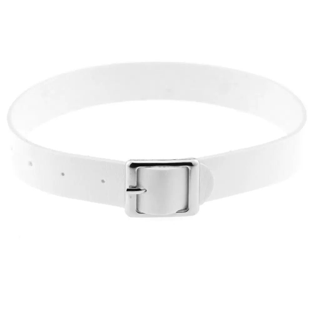 Punk Simple Leather Rock Trend Female Collar