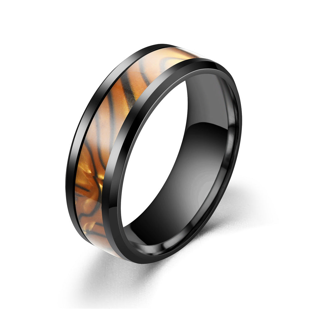 Men's Ornament Stainless Steel Couple Set Titanium Rings