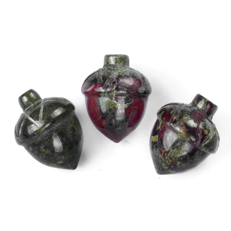Siberian Hazelnut Acorn Stone Pine Cone Creative Carved Mini Jewelry Accessories